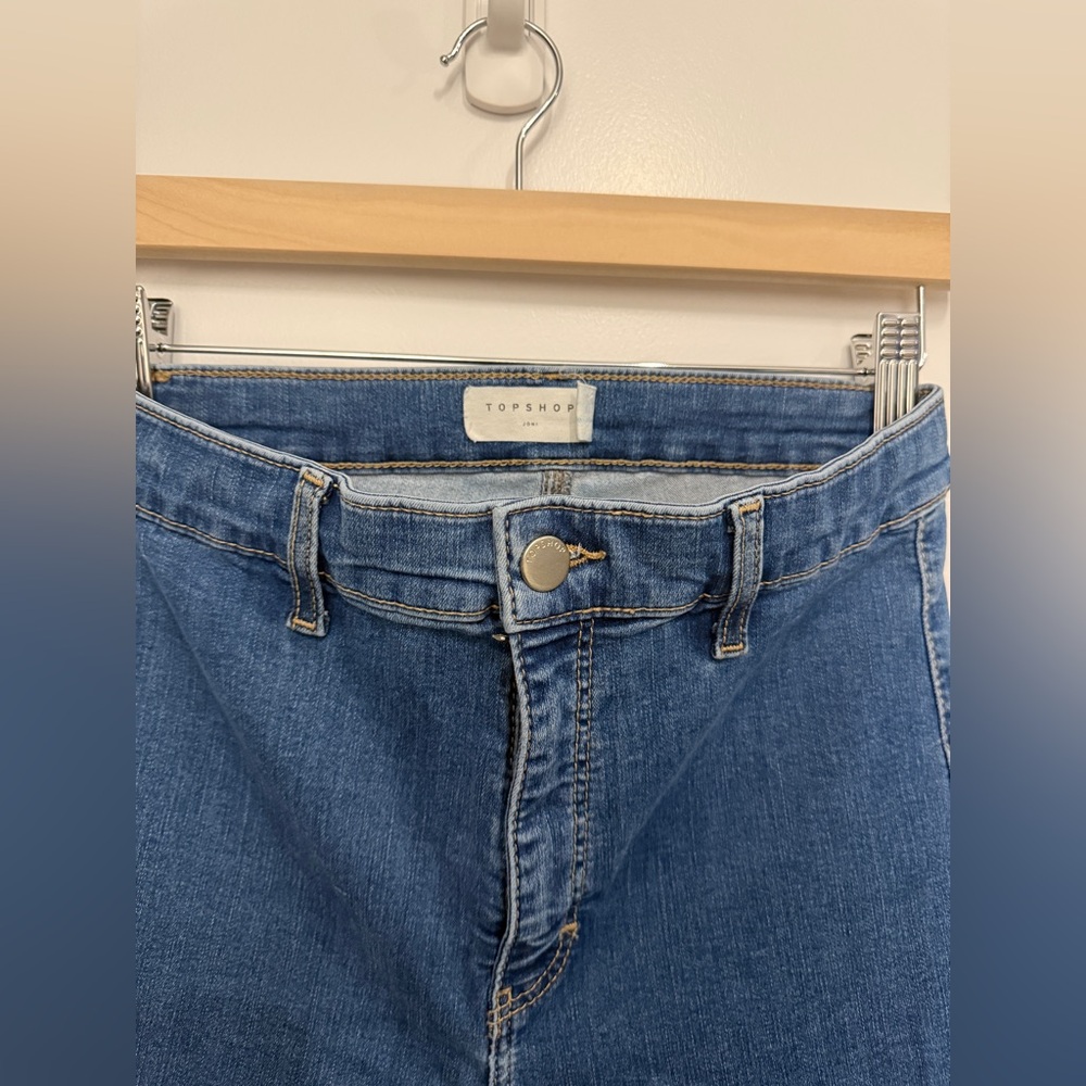 Topshop Joni High Rise Blue Women's Jeans - Picture 3 of 6